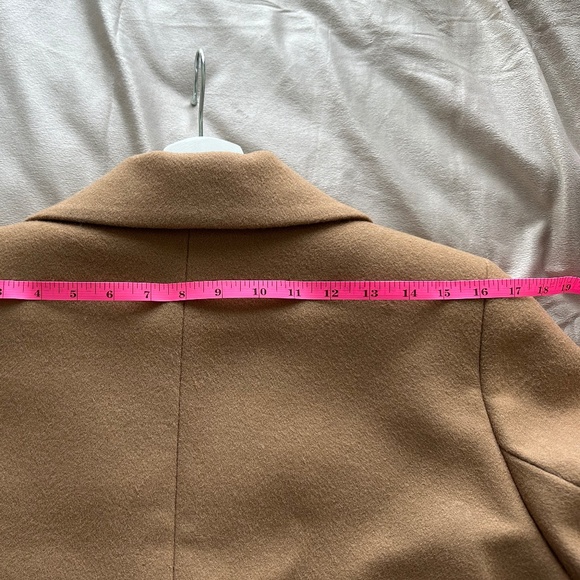 Women's Belted Wool Coat (80% wool) size L-XL, color Caramel - Picture 11 of 13